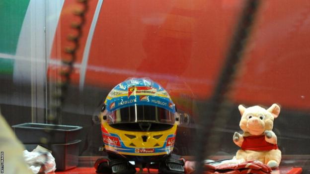 British Grand Prix Fernando Alonso helmet