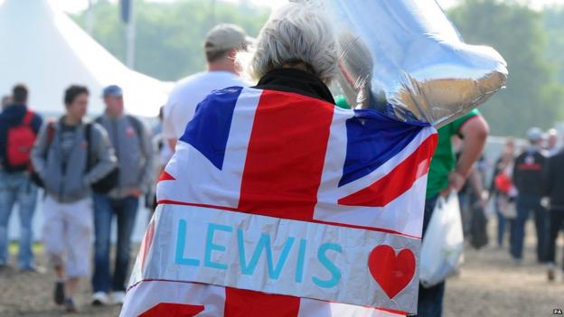 British Grand Prix Lewis Hamilton fan