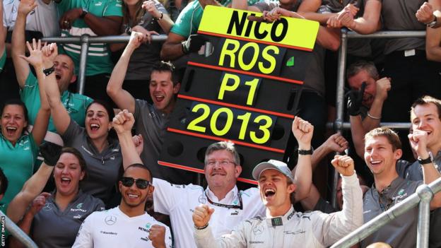 British Grand Prix Nico Rosberg celebrates