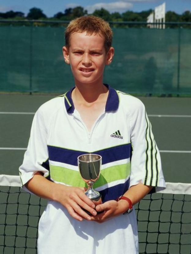 Andy Murray in Nottingham in 1999