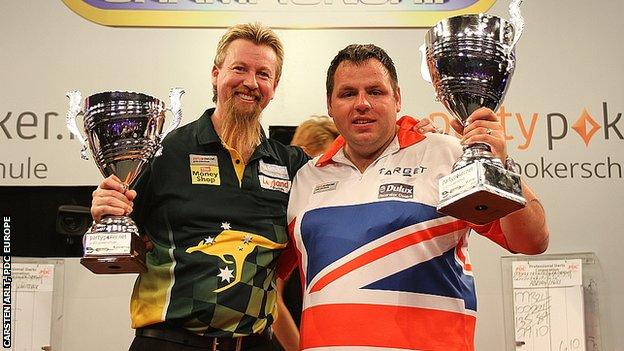 Adrian Lewis European Darts Championship in BBC Sport