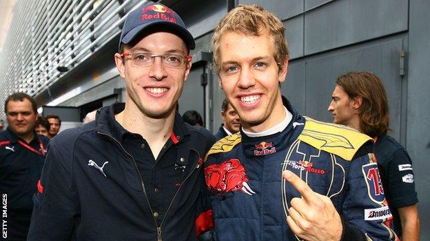 Sebastian Vettel and Sebastien Bourdais