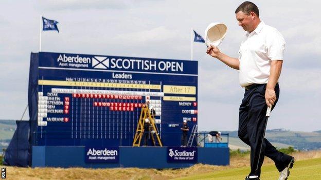 Chris Doak at the Scottish Open