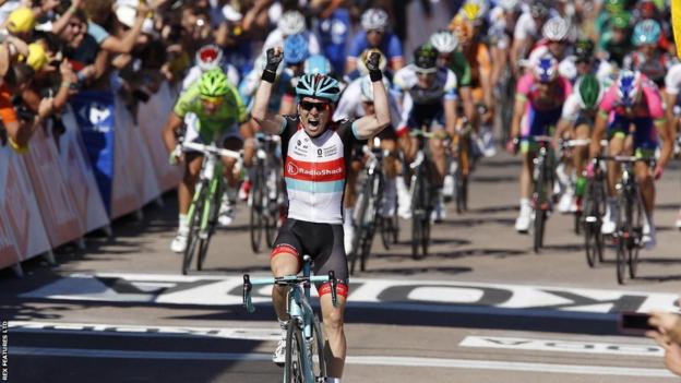 Belgium's Jan Bakelants wins the second stage