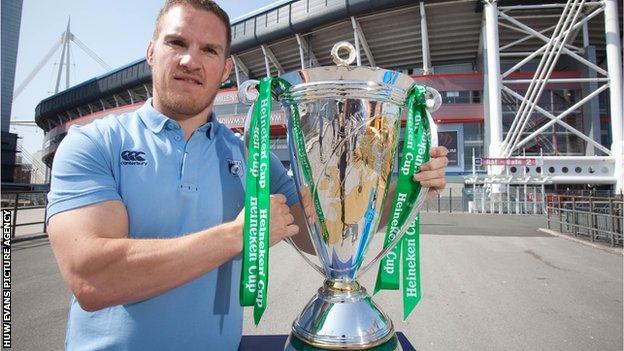 Gethin Jenkins at Heineken Cup launch