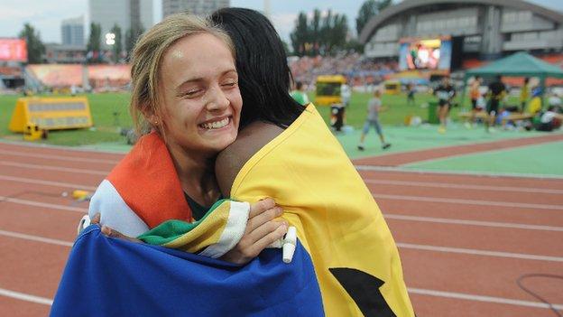 Athletes at the World Youth Championships