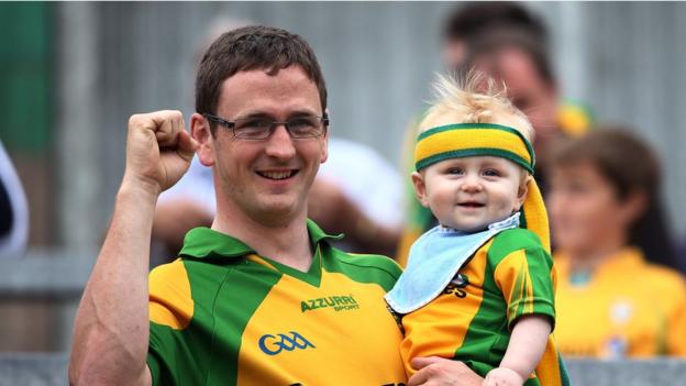 Donegal received support from different generations of fans at St Tiernach's Park