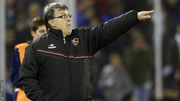 Gerardo Martino photographed during his time as coach of Argentine side Newell's Old Boys