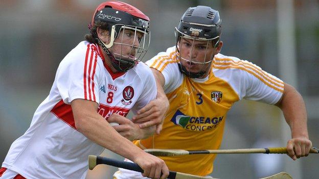 Antrim beat Derry in the Ulster Under-21 hurling final at Casement Park