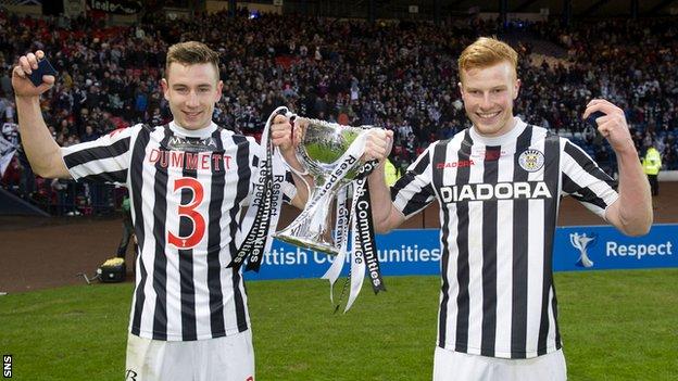 St Mirren are the League Cup holders