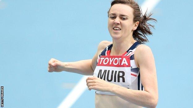 World Athletics 2013: Laura Muir through to semi-finals of 800m - BBC Sport