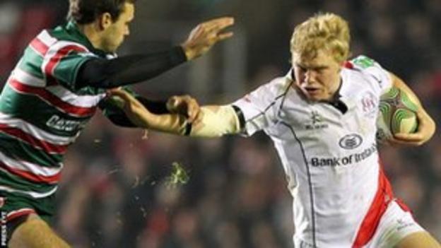 Nevin Spence (right) in action for Ulster
