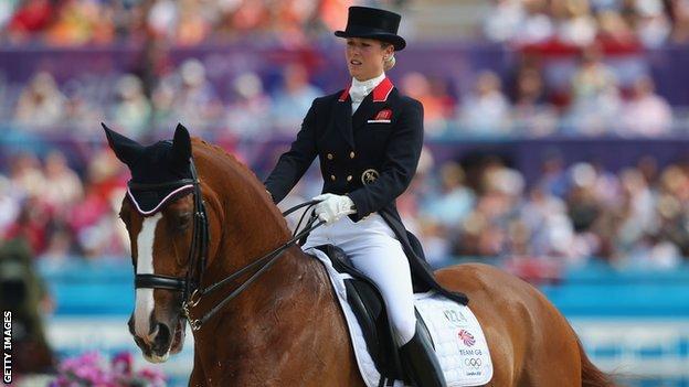 Laura Bechtolsheimer riding Mistral Hojris