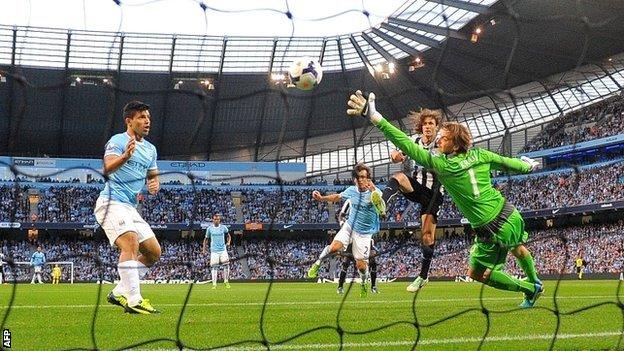 Manchester City 4 0 Newcastle Bbc Sport