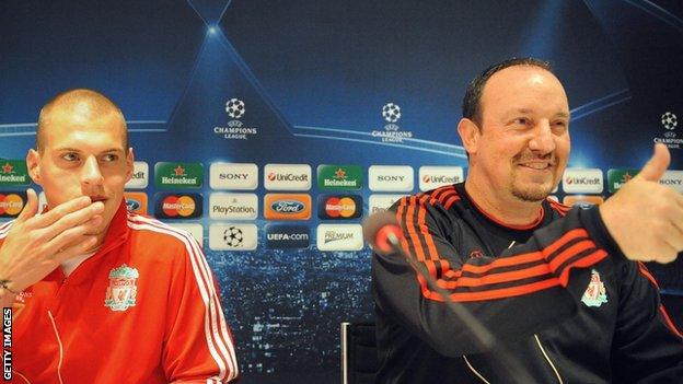Martin Skrtel and Rafael Benitez