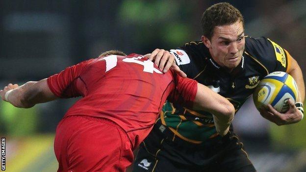 George North is tackled