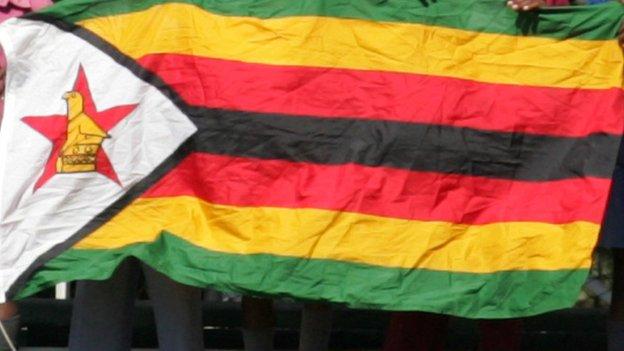 A Zimbabwe flag