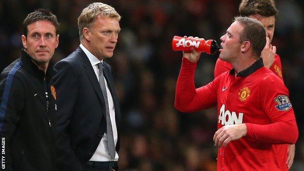 David Moyes and Wayne Rooney