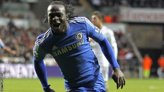 Chelsea forward Victor Moses