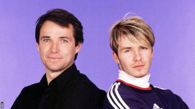 Alan Hansen with David Beckham