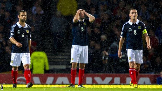 Scotland were outclassed by Belgium