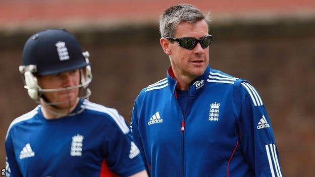 England stand-in captain Eoin Morgan and limited-overs coach Ashley Giles