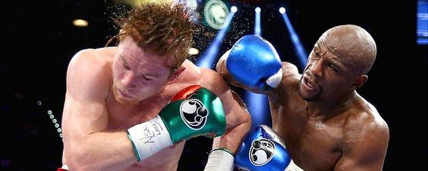 Floyd Mayweather Beats Saul Alvarez In Las Vegas Masterclass Bbc Sport