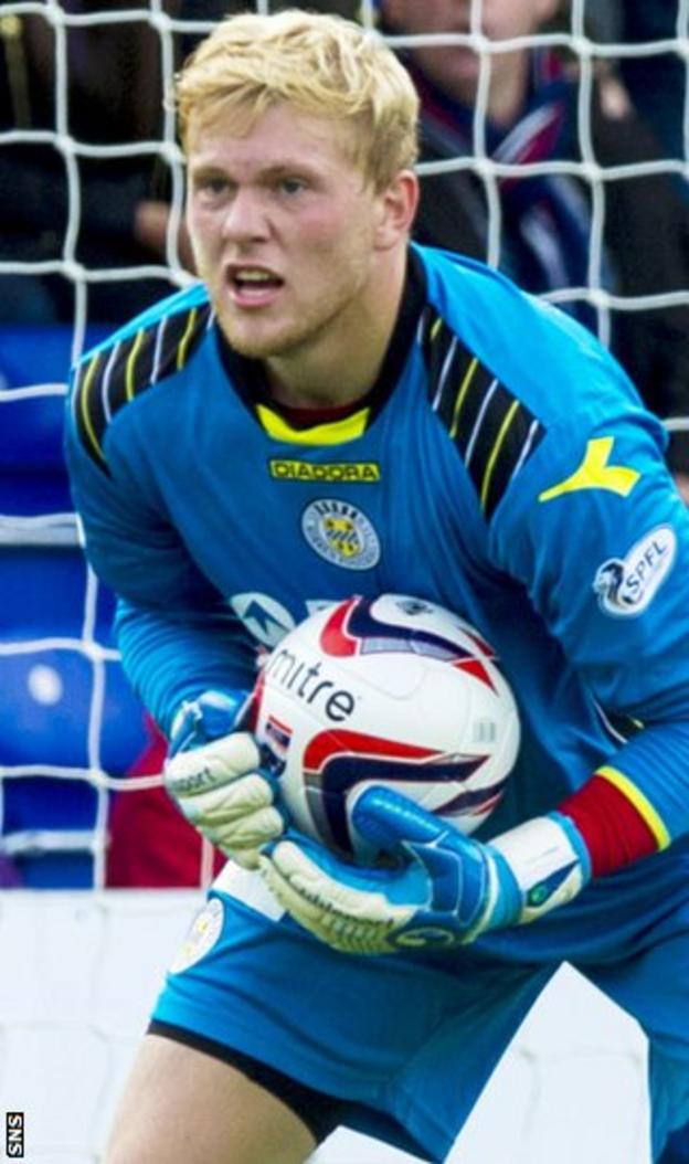 St Mirren goalkeeper David Cornell