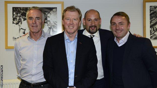 Eric Steele, Steve McClaren, Sam Rush and Paul Simpson