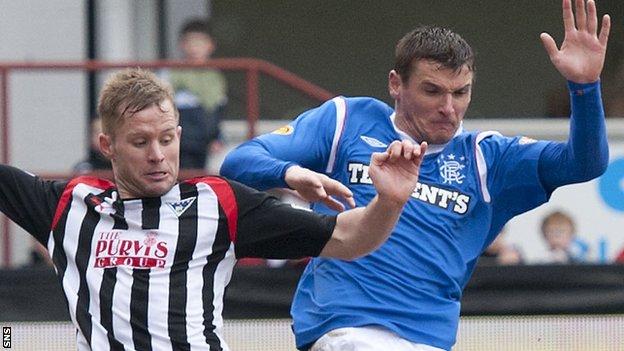 Dunfermline against Rangers