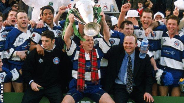 Andy Nicol won the Heineken Cup with Bath in 1998