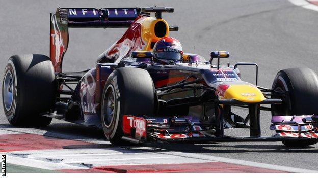 Sebastian Vettel during the third practice session of the Korean F1 Grand Prix