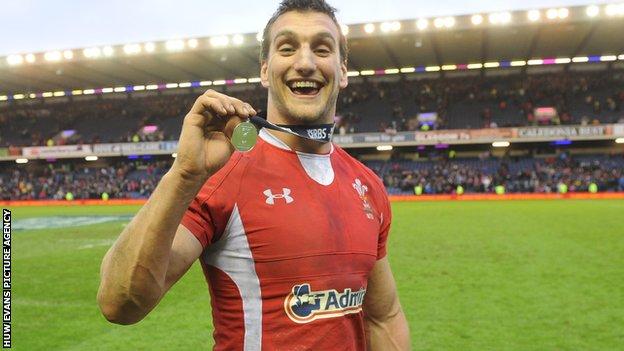 Sam Warburton after his man of the match performance for Wales against Scotland.