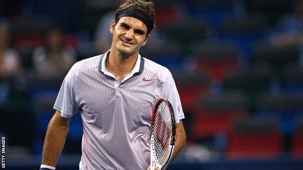 Roger Federer after defeat by Gael Monfils