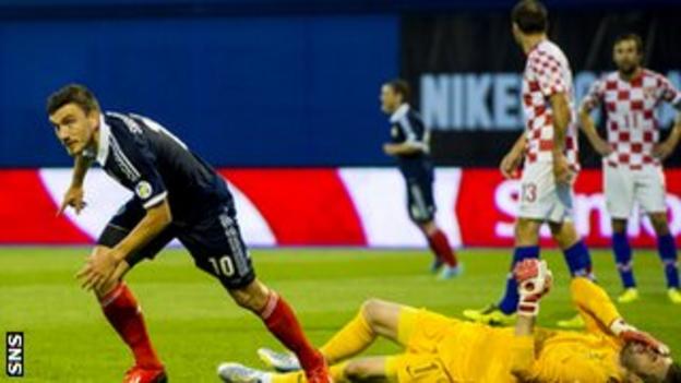 Robert Snodgrass scores the winner against Croatia