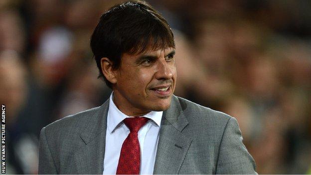 Wales manager Chris Coleman smiling after his side's 1-0 win over Macedonia