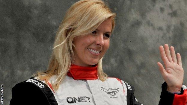 Spanish Formula One driver Maria de Villota