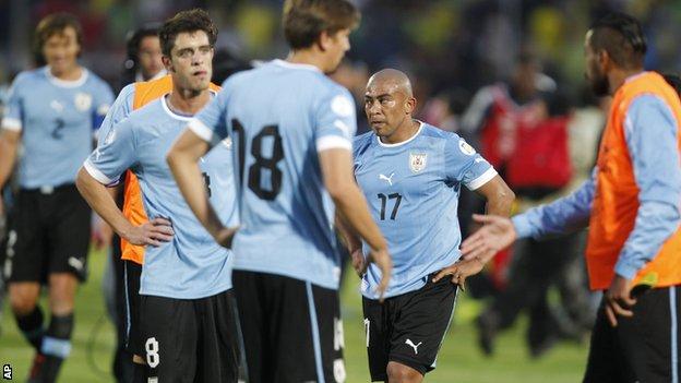 Uruguay players