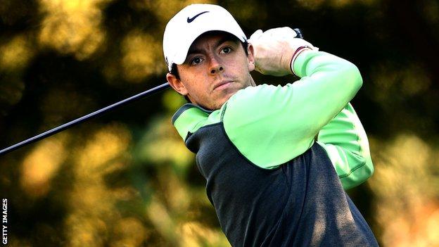 Rory McIlroy in action in the Korea Open pro-am on Wednesday