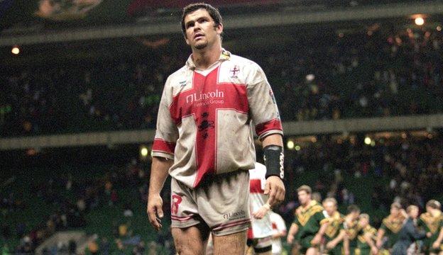 England's Andy Farrell at 2000 World Cup