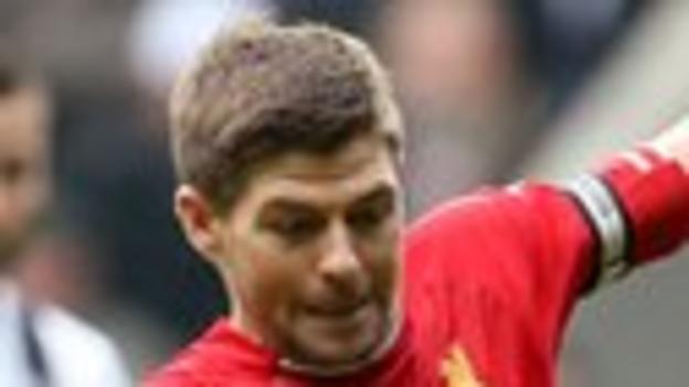 Liverpool midfielder Steven Gerrard