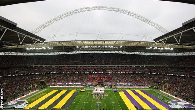 Pittsburgh Steelers and Minnesota Vikings at Wembley Stadium