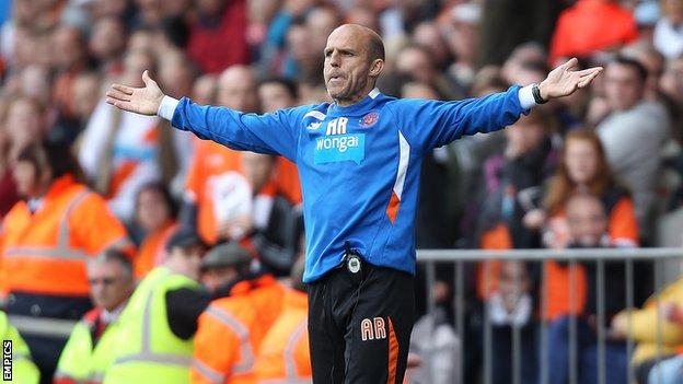 Blackpool assistant manager Alex Rae