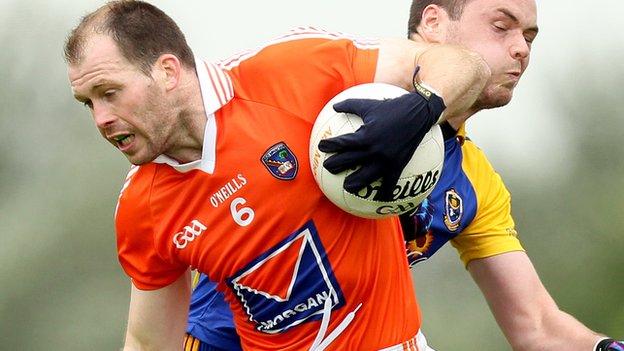 Armagh's Ciaran McKeever joins the Irish Rules squad