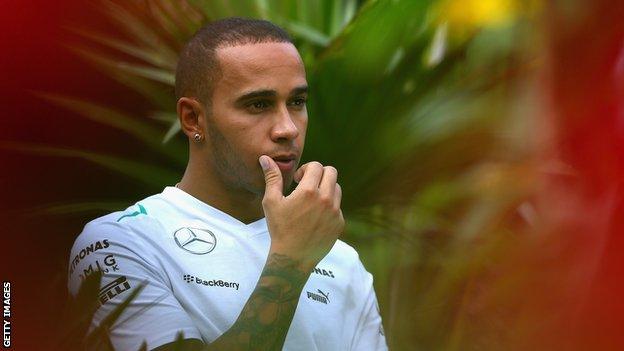 A thoughtful Lewis Hamilton ahead of the India Grand Prix