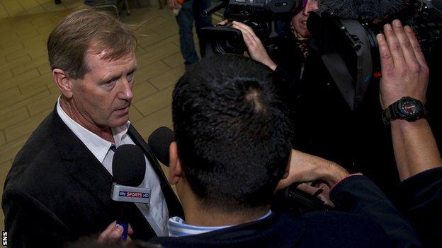 Dave King at Glasgow Airport