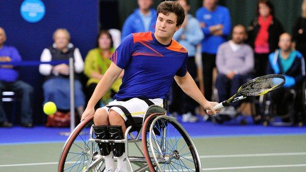 British wheelchair tennis player Gordon Reid