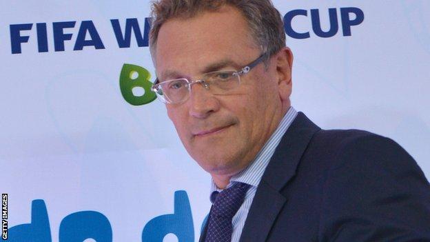 Fifa secretary general Jerome Valcke