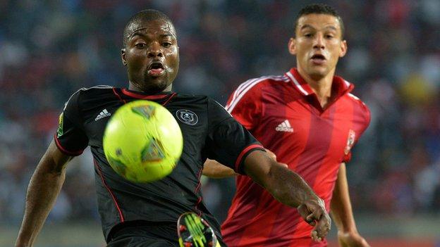 Orlando Pirates in action against Al Ahly