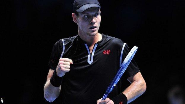 minimum syreindhold Den anden dag ATP Tour Finals 2013: Tomas Berdych beats David Ferrer - BBC Sport